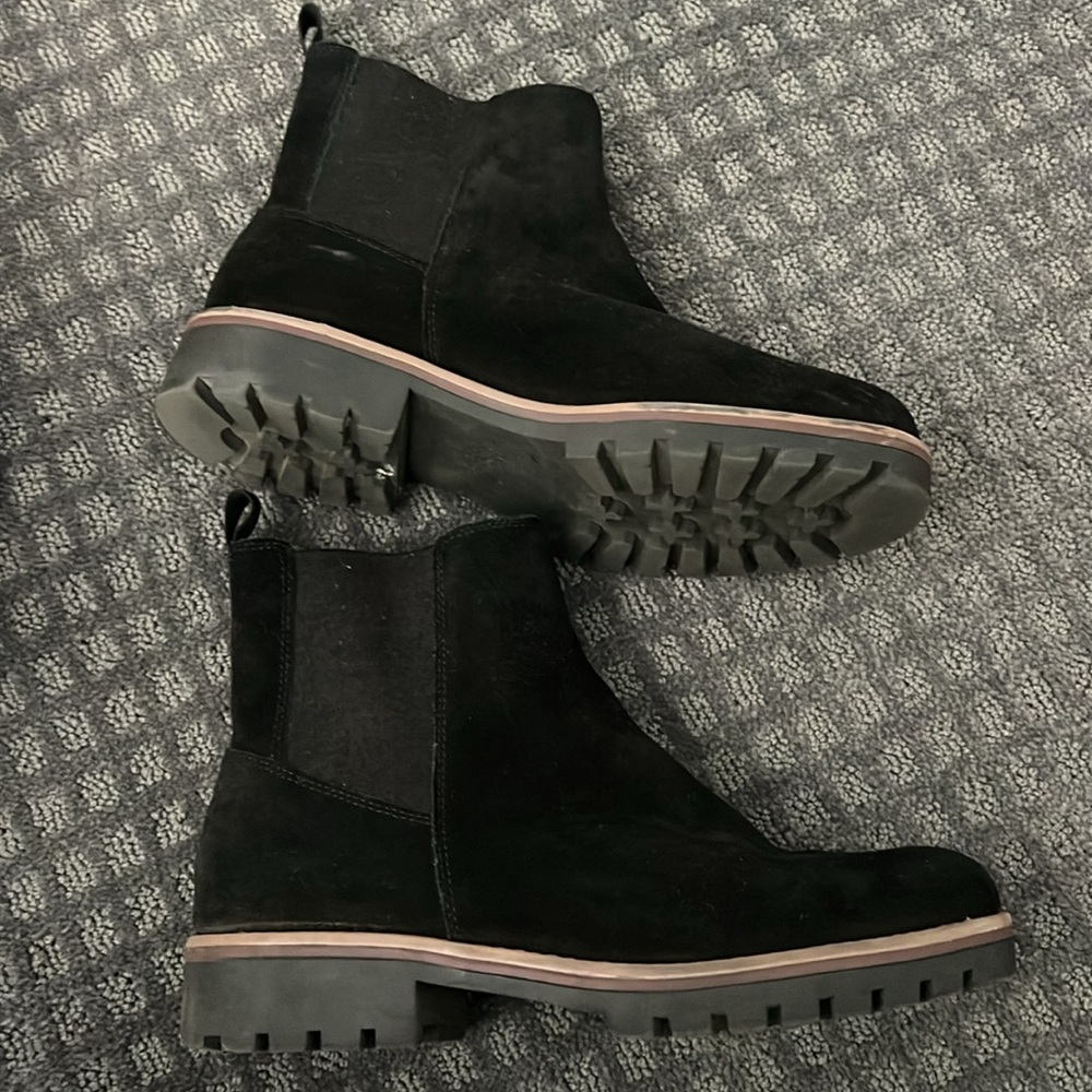 Black Suede Booties